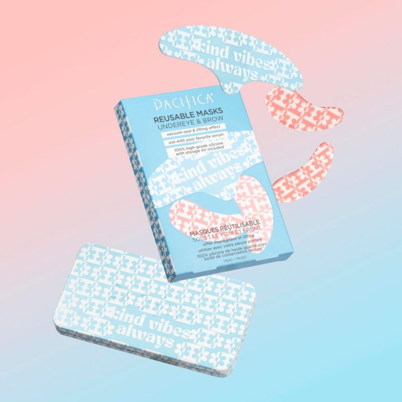 Set de mascarillas Pacifica Beauty reutilizables para debajo de los ojos y las cejas 3 piezas