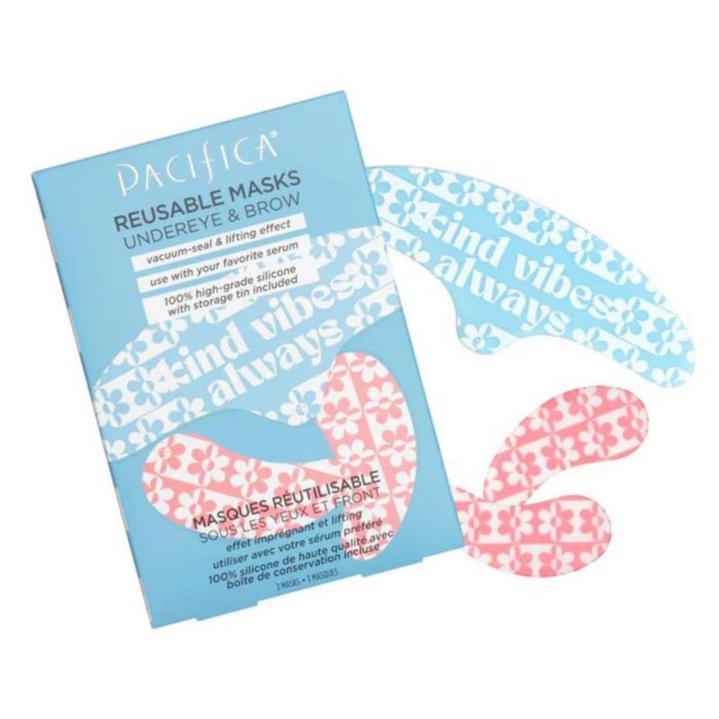 Set de mascarillas Pacifica Beauty reutilizables para debajo de los ojos y las cejas 3 piezas