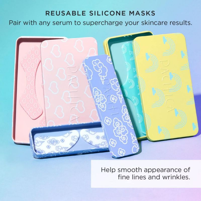 Set de mascarillas Pacifica Beauty reutilizables para debajo de los ojos y las cejas 3 piezas