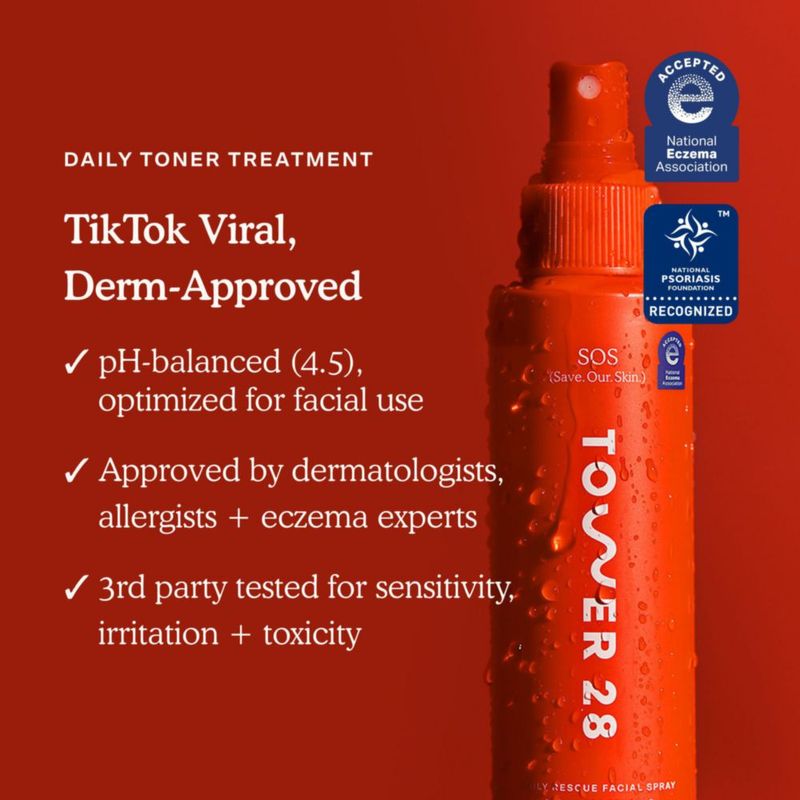 Spray facial Tower 28 SOS Daily Rescue para pieles sensibles