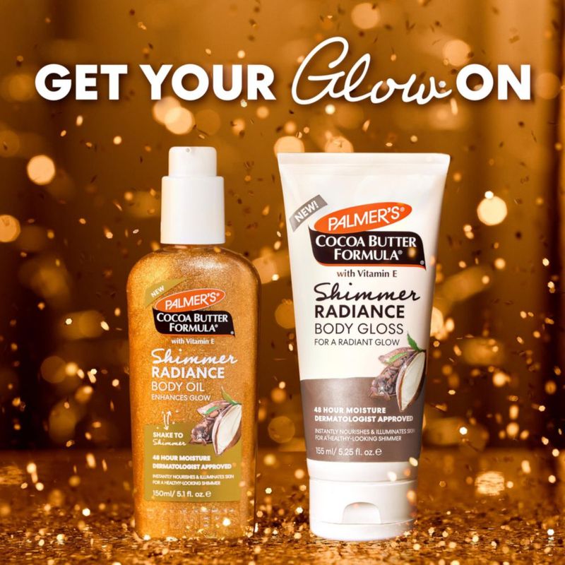 Loción corporal Palmer's Cocoa Butter Shimmer 155 ml con vitamina E