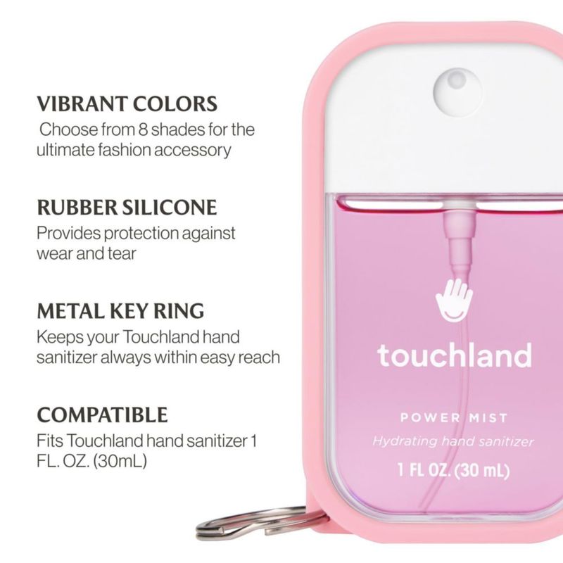 Estuche desinfectante para manos Touchland Trio con llavero