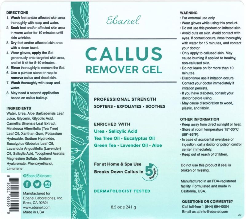 Set eliminador de callos en los pies Ebanel con crema de urea al 40% y ácido salicílico