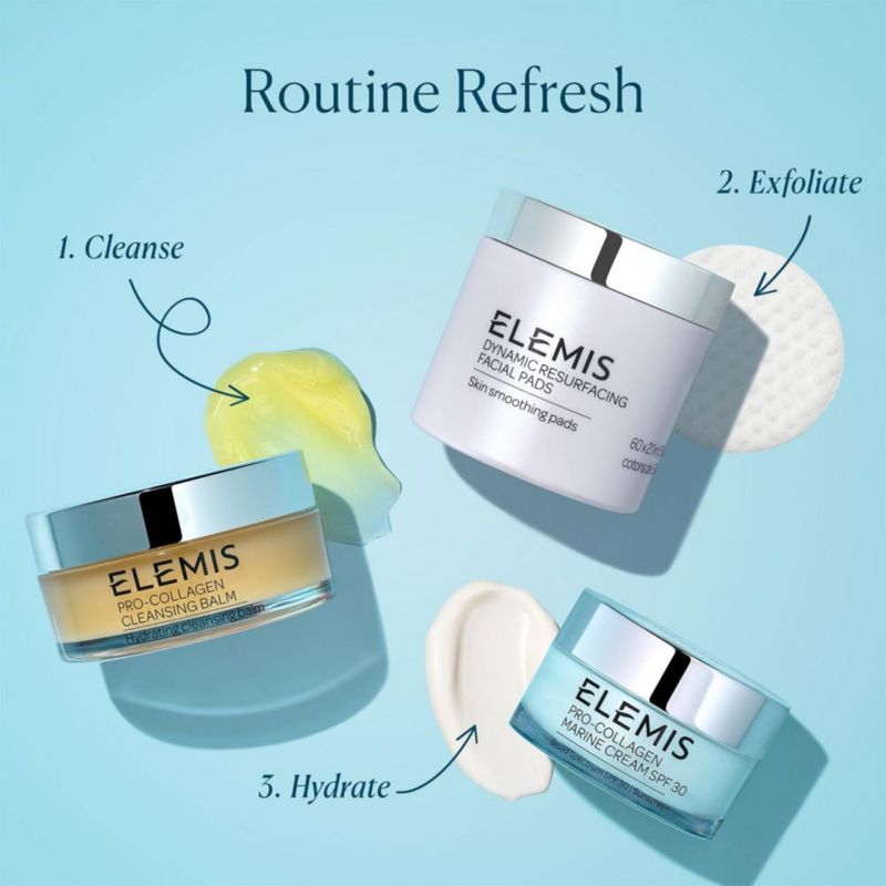 Almohadillas faciales ELEMIS Dynamic Resurfacing con ácido láctico paquete de 14