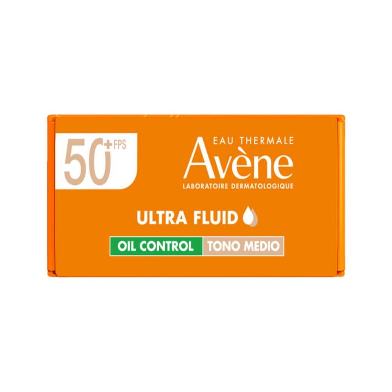 Avène  Ultra Fluid Oil Control Protector Solar Facial Con Color Tono Medio FPS50 50 ML