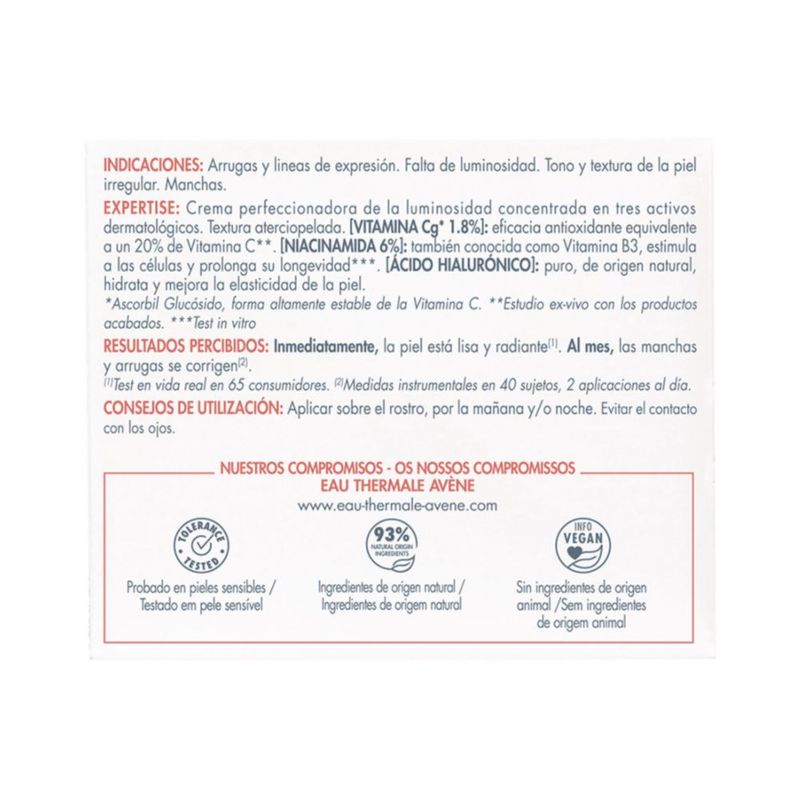Avène  Vitamin Active Crema De Día Anti-Manchas Iluminadora 50 Ml