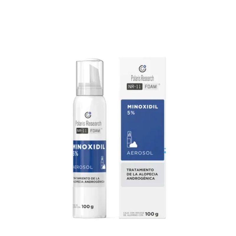 Polaris Research NR11 Foam Espuma Capilar Anticaída con Minoxidil 100 g
