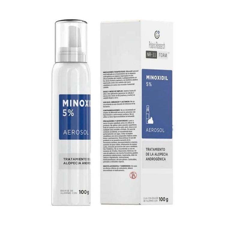 Polaris Research NR11 Foam Espuma Capilar Anticaída con Minoxidil 100 g