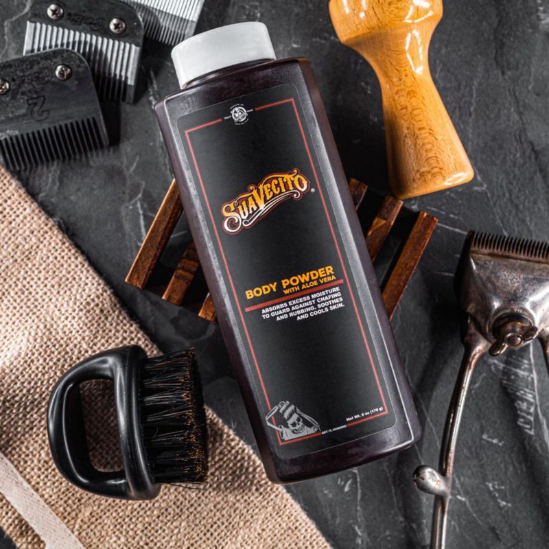 Polvo corporal Suavecito Original Scent con aloe vera 180 ml 6 oz