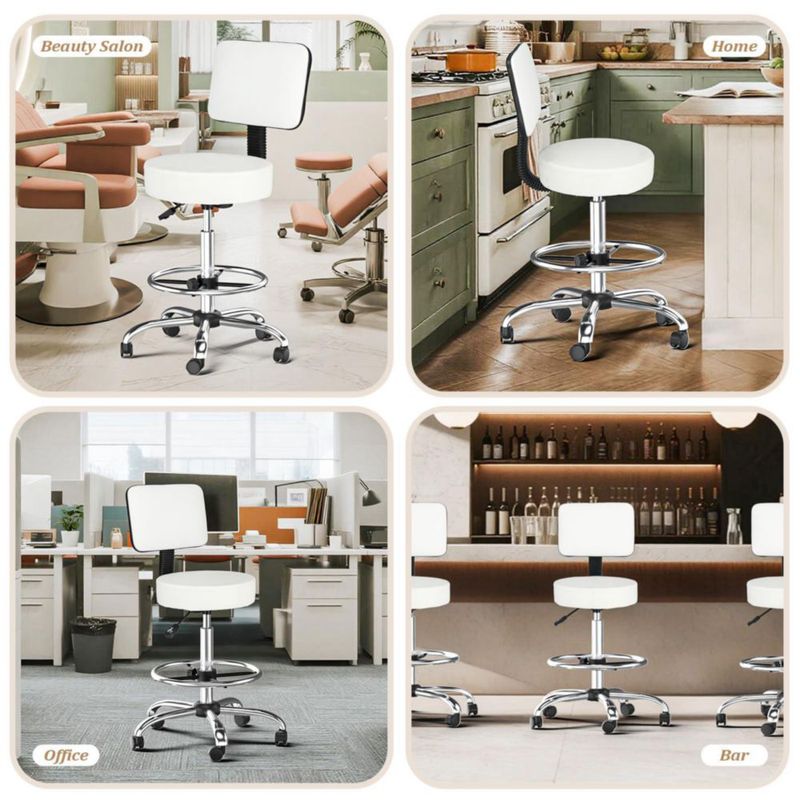 Silla de dibujo OmySalon escritorio de oficina ergonómico color blanco