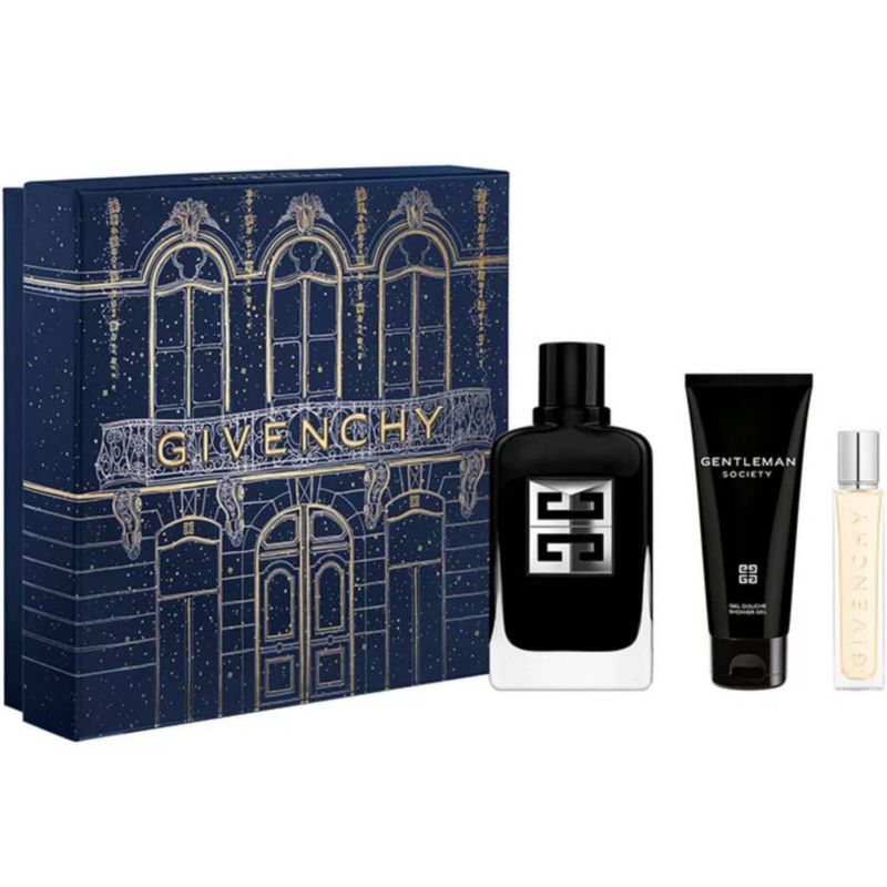Set de regalo Givenchy Gentlemen Society para hombre EDP 100 ml x 2 + 12 ml