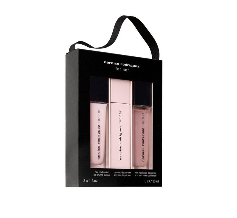 Set de Perfume Narciso Rodriguez for Her 3 Piezas de 30ml Eau De Parfum