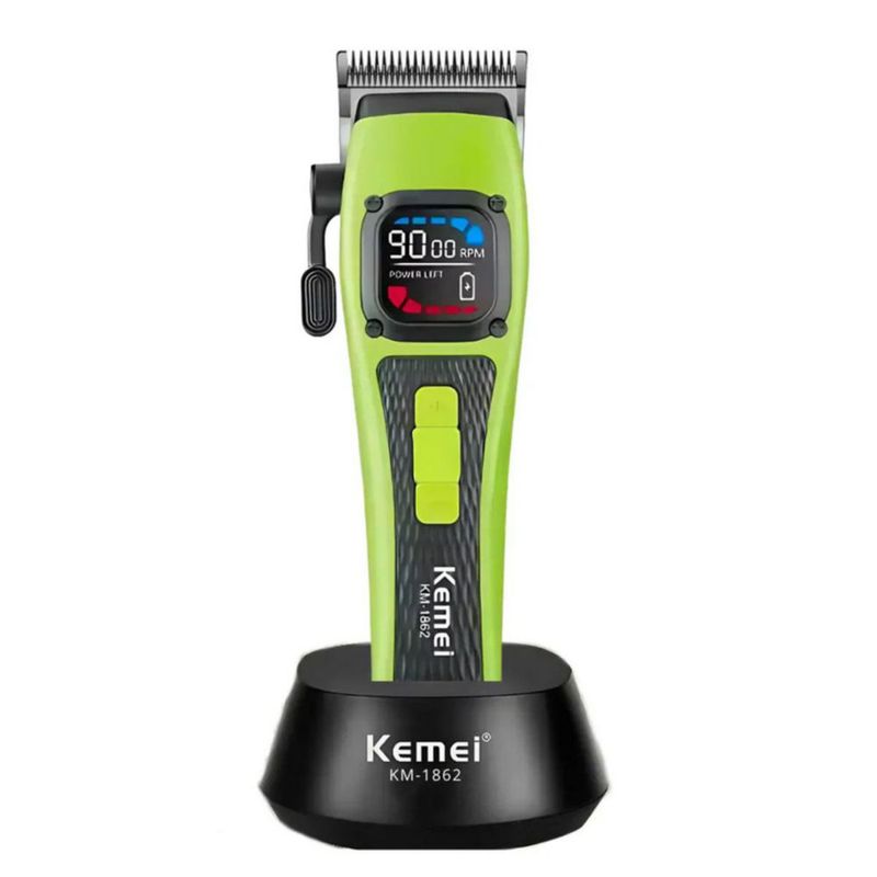 Máquina Cortapelo Kemei Km-1862 Verde Lima 9000 Rpm