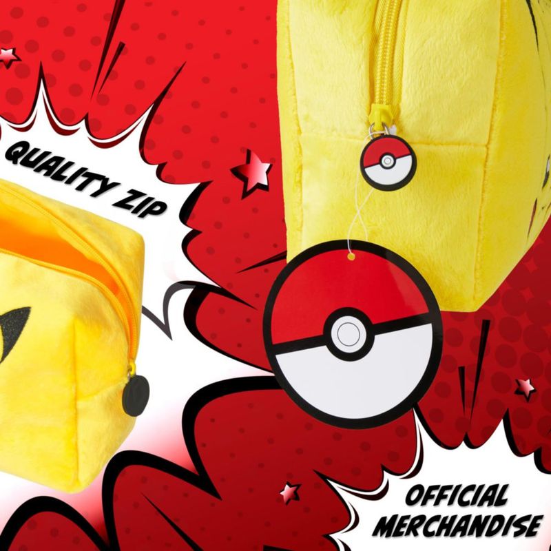 Bolsa de maquillaje Pokémon Pikachu bolsa de viaje para mujeres hombres y niños