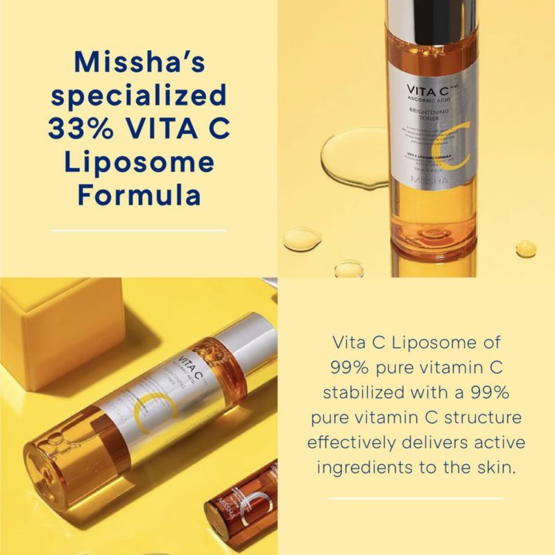 Tónico facial MISSHA Vita C Plus 25% de vitamina C 200 ml