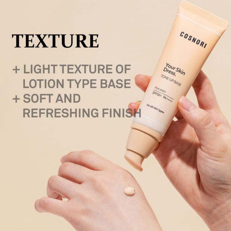 Base Tone-Up COSNORI Your Skin con niacinamida 50 ml
