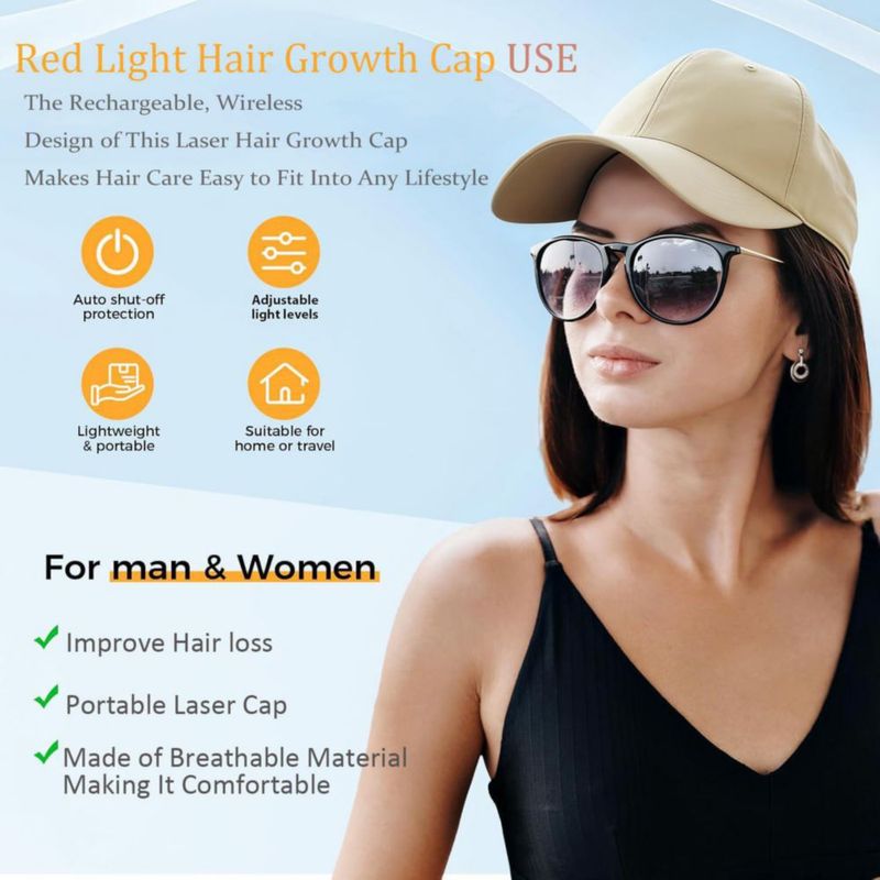Gorra de Crecimiento Capilar Yuxian con Terapia Láser LED de Luz Roja