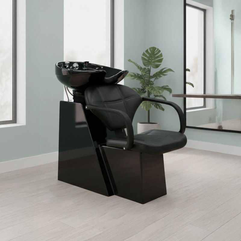 Silla Lavacabezas Reclinable Vanlig Atia de Ceramica Valvula Certificada y Doble Refuerzo Estructural