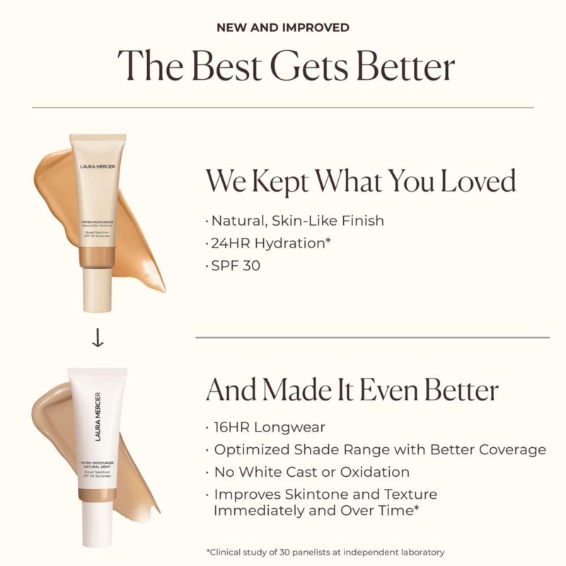 Crema hidratante con color Laura Mercier Natural Dewy SPF30 2N Maple