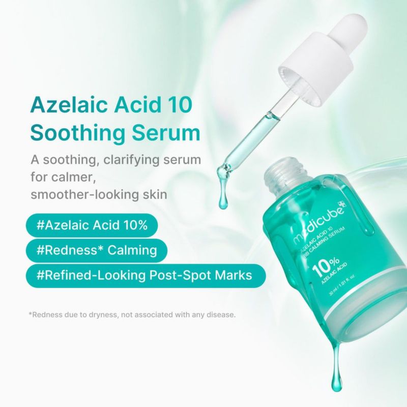 Sérum medicube con ácido azelaico 10 suavizante 30 ml para pieles con problemas