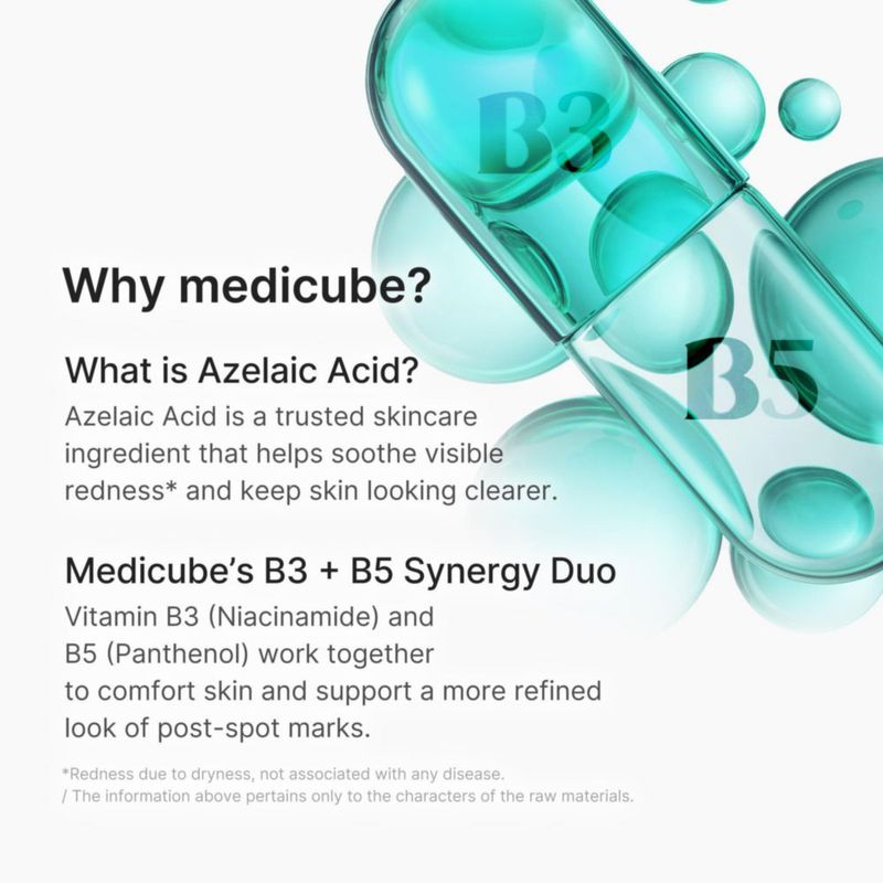 Sérum medicube con ácido azelaico 10 suavizante 30 ml para pieles con problemas