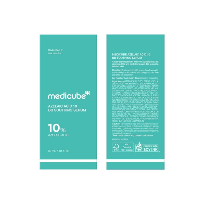 Sérum medicube con ácido azelaico 10 suavizante 30 ml para pieles con problemas