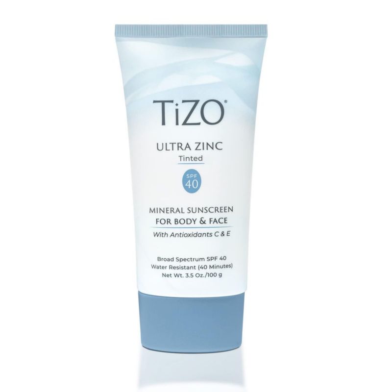 Protector solar TIZO Ultra Zinc para rostro y cuerpo con SPF 40 100 ml