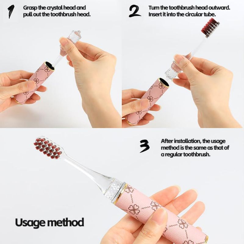 Set de Cepillo de Dientes Plegable Compacto con Cerdas Suaves CMHX