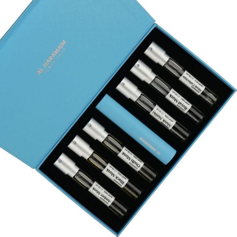 Perfume Al Haramain Discovery Collection Musk Series juego de 6 piezas