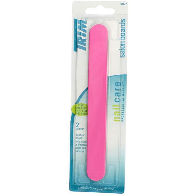 Tabla de uñas Nail Lime Trim de doble cara grano 280/320 paquete de 2