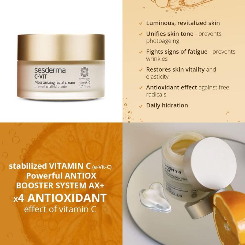 Crema facial hidratante Sesderma C-VIT Vitamina C 50 ml seca