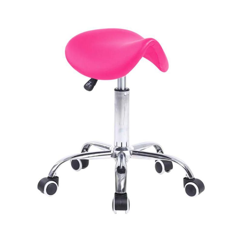 Taburete Banco Profesional Ask Rosa 360° Vanlig Ergonómico Hidráulico con Altura Ajustable para Consultorio Spa Tatoo Salon de Belleza