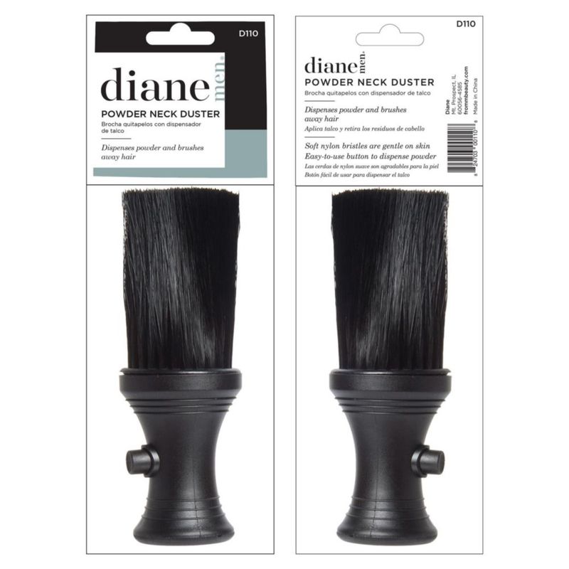 Cepillo para Cuello Diane D110 para Barbería y Salón con Dispensador de Polvo