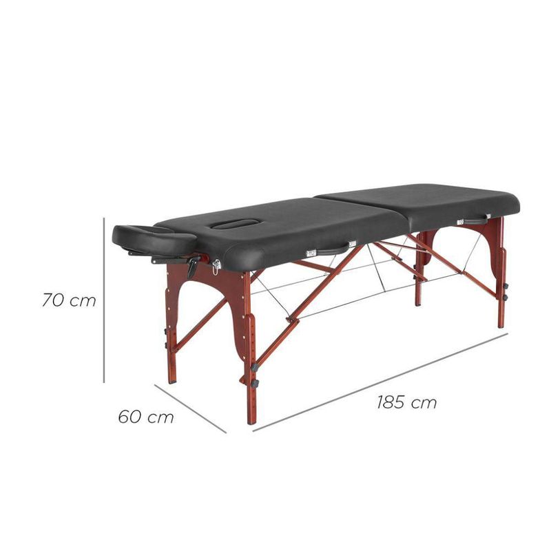 Cama De Masaje Plegable Beirut Vanlig De Madera Profesional Antideslizante con Altura Ajustable Portátil Spa Tatoo Fisioterapia