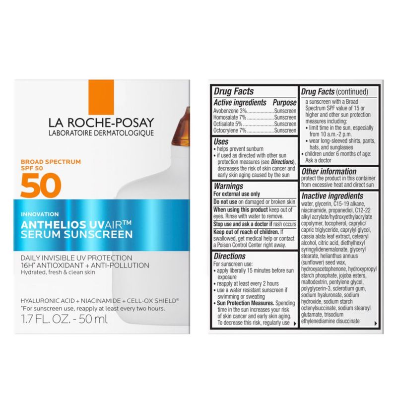 Protector Solar La Roche-Posay Anthelios UV Air FPS 50 50 ml