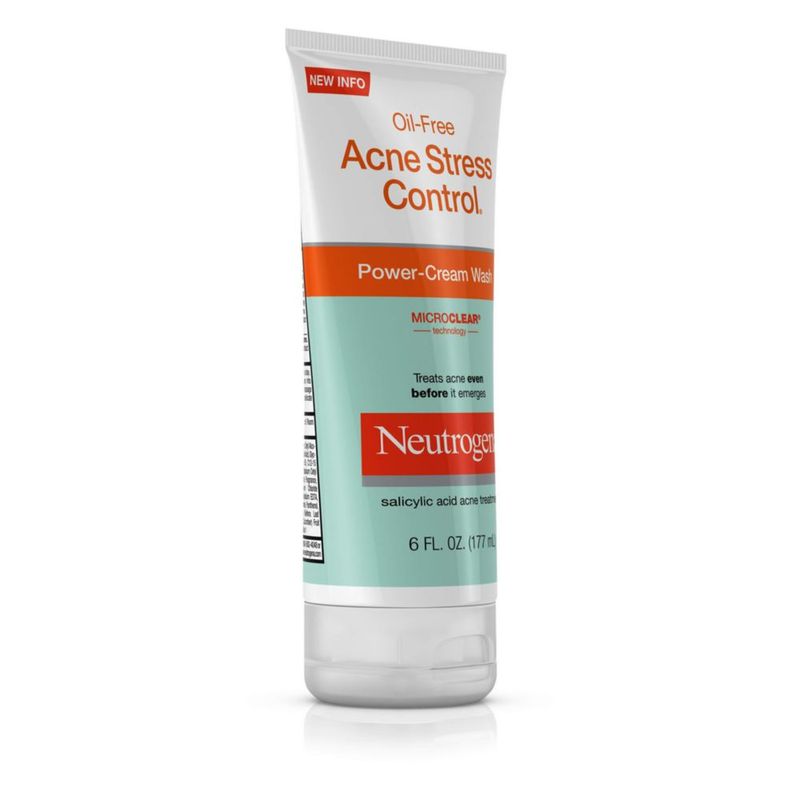 Jabón facial Neutrogena sin aceite para el control del estrés para el acné con pepino 177 ml