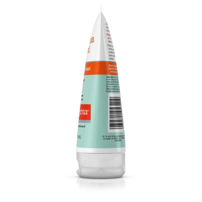 Jabón facial Neutrogena sin aceite para el control del estrés para el acné con pepino 177 ml