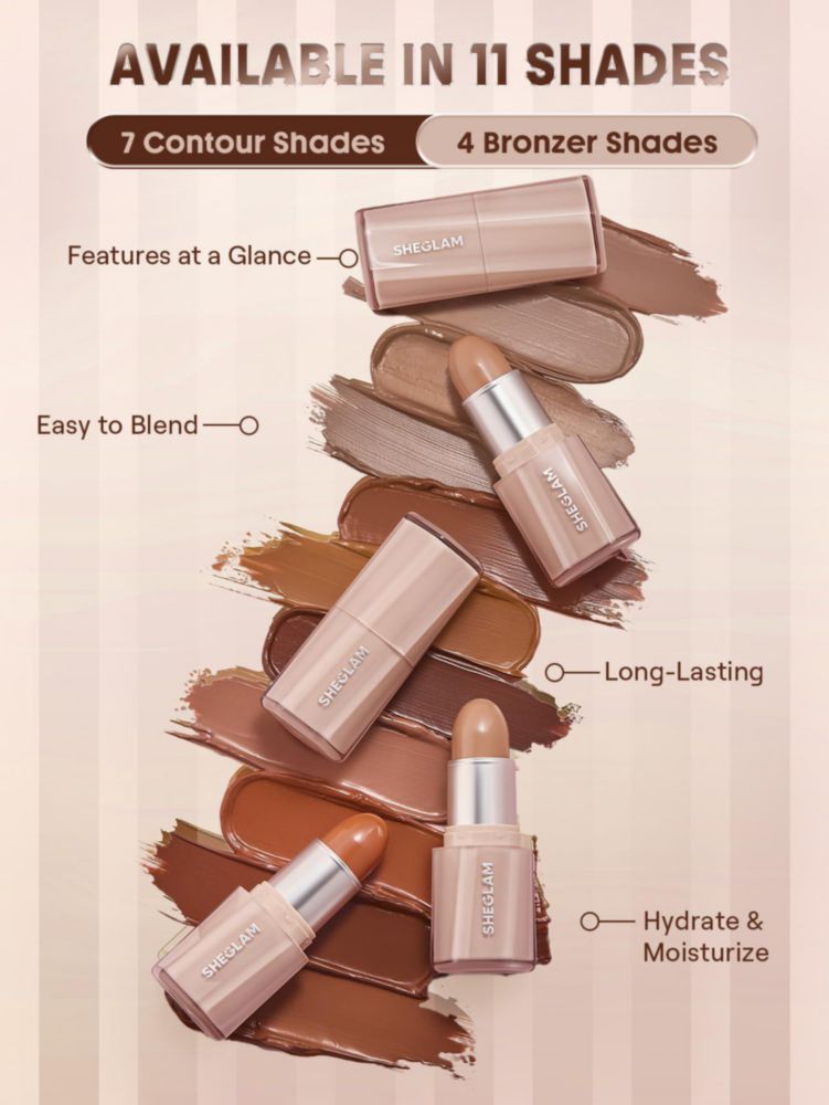 Stick de Contorno y Bronceador SHEGLAM Camel Suede