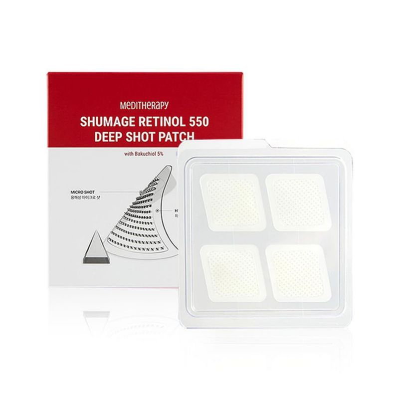 Parches faciales MEDITHERAPY Shumage Retinol 550 Deep Shot Patch