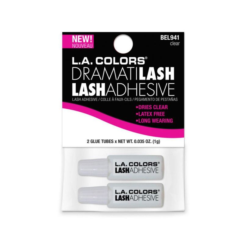 Adhesivo para pestañas L.A. Colors Travel 06 ml 2 piezas transparente