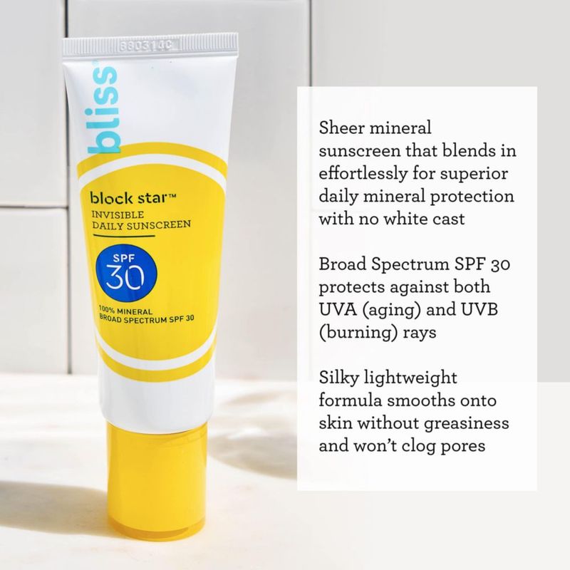 Protector solar Bliss Block Star Tinted Face SPF30 40 ml