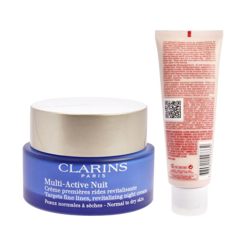 Crema de noche Clarins Multi-Active para piel normal a seca