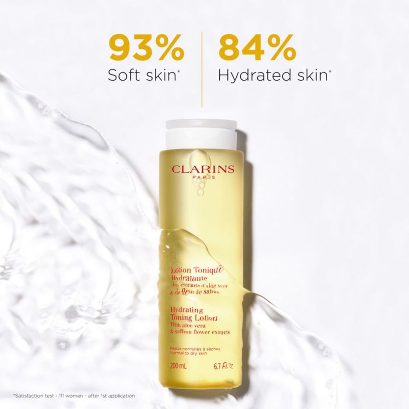 Loción tonificante Clarins Hydrating Soft Skin 14 Days 200 ml