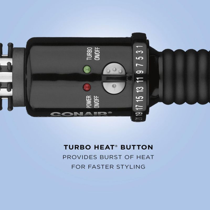 Brocha para peinar Conair Instant Heat de 3/4 pulgadas con 25 ajustes de calor