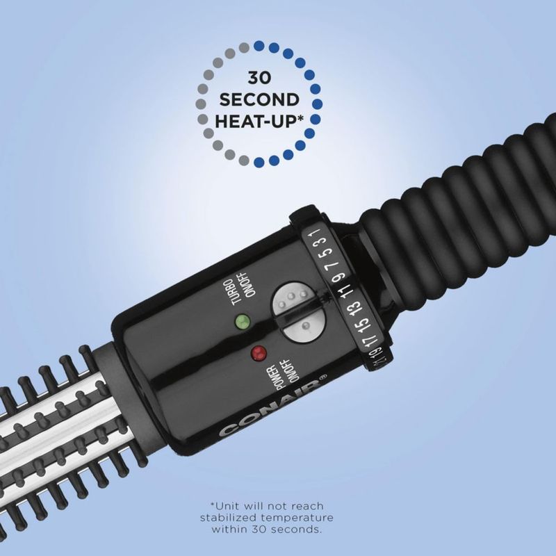 Brocha para peinar Conair Instant Heat de 3/4 pulgadas con 25 ajustes de calor