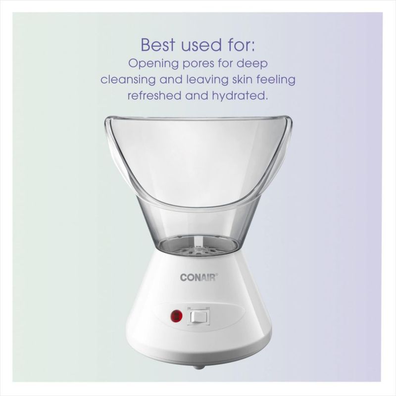 Bruma hidratante Facial Sauna Conair True Glow con vapor cálido