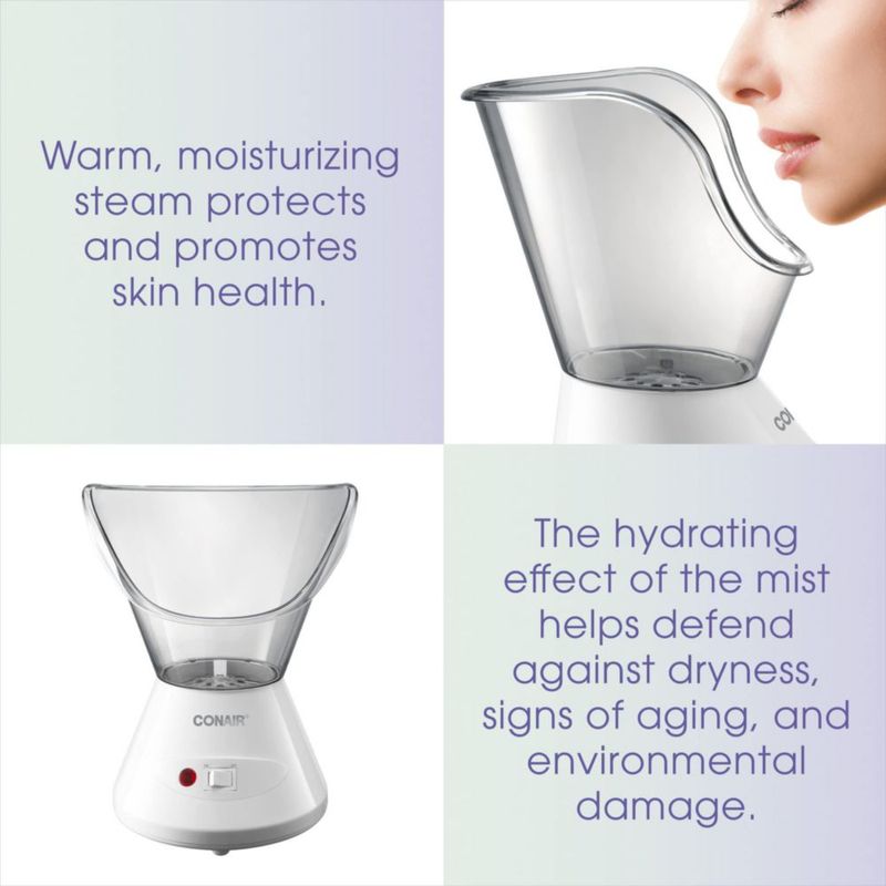 Bruma hidratante Facial Sauna Conair True Glow con vapor cálido