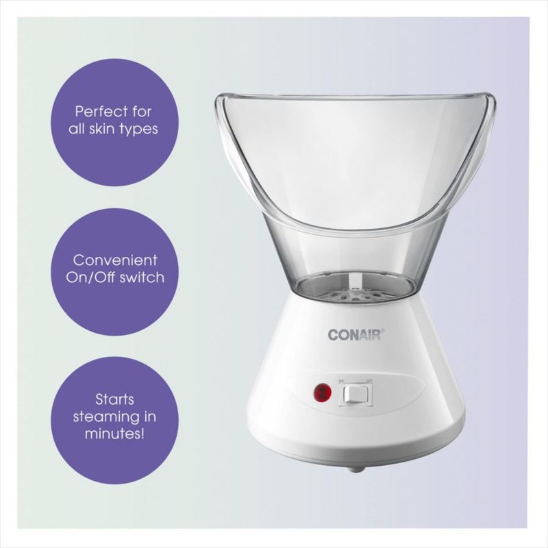 Bruma hidratante Facial Sauna Conair True Glow con vapor cálido