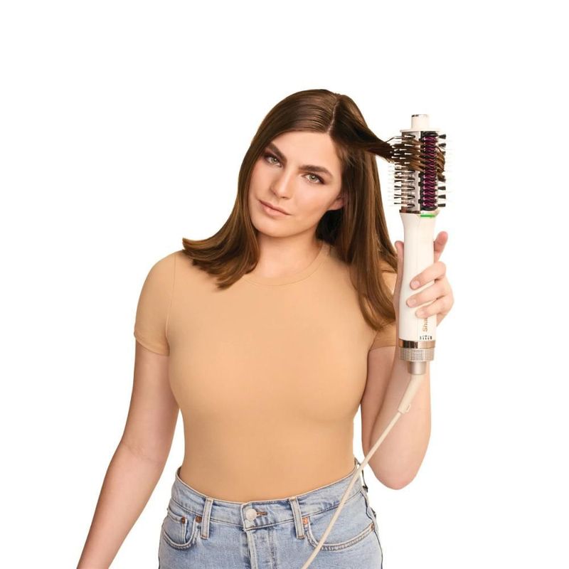 CEPILLO ELECTRICO SHARK MOD. HT222CO BLANCO 2 EN 1 C/PEINE TÉRMICO Y SECADOR ELÉCTRICO ALISA Y SUAVIZA SIN DAÑO ELIMINA FRIZZ