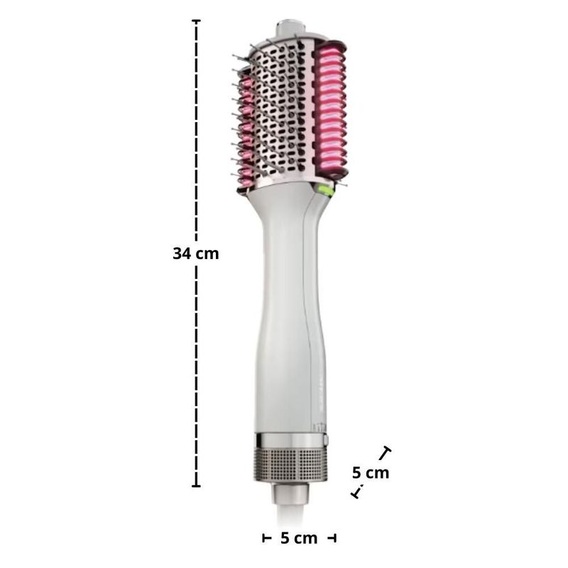 CEPILLO ELECTRICO SHARK MOD. HT222CO BLANCO 2 EN 1 C/PEINE TÉRMICO Y SECADOR ELÉCTRICO ALISA Y SUAVIZA SIN DAÑO ELIMINA FRIZZ